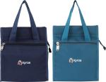 Kyros Lunch Tiffin Bags for Office, School, Picnic | Dark Blue, Light Blue, 10 L (Pack of 2)