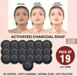 KRIHENCY COSMOPLUS Activated Charcoal Nourishing bathing Soap - Combo pack of 19 (100 GRAM EACH)