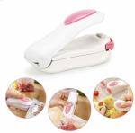 ELDERBROS Handy Mini Portable Sealing Machine - Household Bag Clip Sealer for Kitchen Tools, Easy and Efficient Pressure Sealing for On-the-Go Snacks and Storage[Pack Of 1]