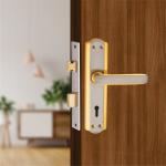 MILTON Heavy Duty Safe and Secure Mortise Main Door Lock Set with Door Handle and 3 Keys