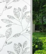 JAAMSO ROYALS Privacy Window Film Frosted Glass Film Static Cling Glass Film No Glue Anti-UV Window Sticker Self Adhesive for Privacy Office Meeting Room Bathroom Living Room (100 CM X 45 ) CM )