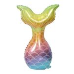 Hippity Hop Rubber Multicolor Mermaid Tail Theme Foil Balloon