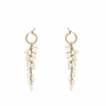 Madame Glass Silver Handmade Rhinechain Earrings