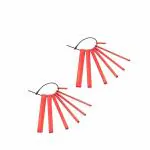 Safe-O-Kid Talk Tools Jaw Reusable and Durable Grading Bite Blocks, Speech Therapy Tool Red