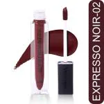 veloxveda MysticMatte Water & Smudge-Proof Lipstick | Enriched with Vitamin E & Jojoba Oil (Expresso Noir) 5 ml