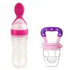 Manan Shopee Kids Multicolor Silicone Ceralac Feeder & Baby Nibbler Fruit (Pack Of 2)