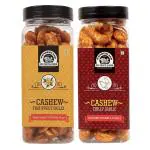 Wonderland Foods Chilli Garlic and Thai Sweet Chilli Flavoured Cashew (Kaju) 300g (150g X 2 Jar)