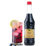 Dhampur Green Blueberry Wild Mocktail Syrup 750ml | Mixer for Mocktails, Cocktails, Drinks, Juices, Beverages | Non Alcoholic