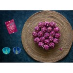 KESAR Diwali Special Healthy and Delicious Rose Petal Ladoo/Almonds and Rose Laddu Balls (400 Gram) Gulab Laddoo Sweet Box with 2 Diya Traditional Indian Mithai