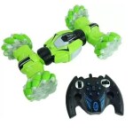 MontyMaestro Toys - Rechargeable Hand Sensor Controlled Car |4WD GestureTwisting Traverse Off-Road Monster Truck Stunt Car with Watch Induction Remote Lights & Music (Green)