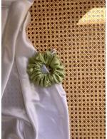 WORLD OF SCRUNCHIQUE Pure Handmade Crayola Yellow Green Everyday Scrunchie