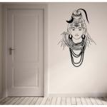 Wallzone Multicolor Vinyl Qoutes Shivan Medium Wallsticker, 60 X 40 Cm