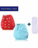 BEAUTIQ CLOTH COLLECTIONS CHARMING STARS Reusable Cloth Diaper with Insert Pad - L (Pack of 3)