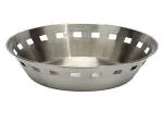 THW Stainless Steel Round Shaped Bread Basket Roti Chapati Naan Tokri, Pack of 4 Pieces