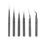 JOHNSON TOOLS ESD Multifunction Upgraded Anti-Static Professional Tweezers Crafting Tool Kit (Pack of 6)