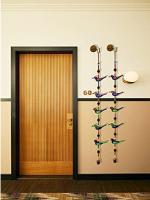 PALPAL Paper Mache Crrow And Bird Door Hangings Wall Art For Living Room Home 95 cm - Pack Of 2