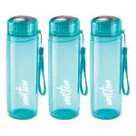 Milton Hector 1000 Blue Plastic Water Bottle,1000 ml (pack of 3)
