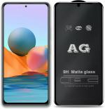 Ragro Matte Black Tempered Glass Guard For Xiaomi Redmi 10 Prime