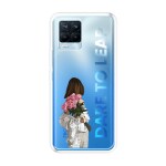 Emble Designer Clear Tranperant Silicone Case For Realme 8 Pro -Design A10 ( TPU | Soft , Realme 8 Pro | Multicolor )