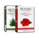BEYORG Paraben Free Aloe Vera Powder and Hibiscus Flower Powder for Anti Acne, Pimples and Blackhead Removal - 200 g