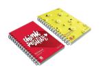 Askprints A5 Notebook (Unruled Wire Bound Spiral Notebook, 210 x 148 mm Yellow & Red Color Pack of 2) APC-107.7