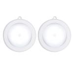 CHIRAG DISTRIBUTION Motion Sensor Light, Motion-Sensing Battery Powered LED Nightlight, Wall Light for Entrance, Hallway, Basement, Garage, Bathroom, Cabinet, Closet, (Pack of 2) (2)