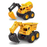 Ktrs Enterprise 2 In 1 Friction Power Dumper Excavator Truck For Kids Construction Toy Kids Boys Dig Dumper Construction Toy 2Pcs/Set