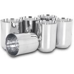 LIMETRO STEEL Stainless Steel Water Glass 350 ml (Set of 6)