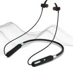 Auxigen D33 Time Bluetooth Neckband With Call Vibration Alert Bluetooth Headset (Black In the Ear)
