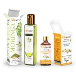 GO WOO Pack of 2 Chamomile Roman Essential Oil and Moringa Seed Carrier Oil - 100% Natural For hair