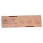 Shree Krishna Creations Black Agate Five Elements Symbol Engraved Set in Wooden Box