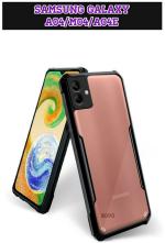 XOVO Back Cover for Samsung Galaxy F04, Samsung Galaxy A04E, Samsung Galaxy M35 (Transparent, Dual Protection, Pack of 1)