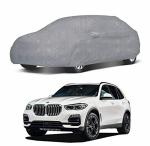 Oshotto/Recaro 100% Dust Proof, Water Resistant Grey Car Body Cover with Mirror Pocket Compatible with BMW X5 (2015-2019)