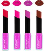OUR BEAUTY Multicolor Rich Color Matte Lipsticks Set (Set Of 4)