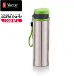 SILVESTER Steel Combo 3 Water Bottle for College/Fridge/Sports/Gym/Office 1000 ml Bottle (Pack of 3, Silver, Steel)