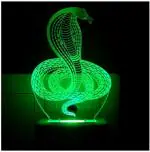 Arus Multicolor Nag Devta Snake 3D Night Lamp Night Lamp