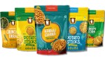 TNT The Nosh Treat (Pack of 5, 324g) I Vacuum Cooked Potato Sticks (65g+ 65g), Okra (35g), Chana(80g), Corn(60g)
