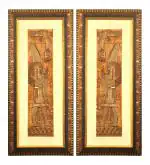 Shree Kala Amun Ancient Egyptian God Egyptian Embossed Aluminum Foil Wall Painting