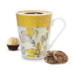 Treo Ceramic Golden Yellow Iris Mug - 325 Ml