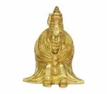Kartique Decorative Brass Goddess Tulja Bhavani Statue Idol - 6 inch