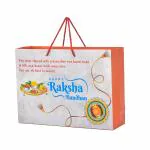 PPJ HAPPY RAKSHA BANDHAN (10 Pcs.) (RAKHI PAPER BAGS) PAPER CARRY BAG, 10 Inch X 14 Inch X 4 Inch for RAKHI FUNCTION//RETURN GIFTS (Pack of 10)