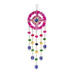 VVISBA Decorative Wall Door Hanging Latkan Toran with Bells for Main Door Entrance Pooja Room Home Rajasthani Traditional Decoration Items(Multi,20 * 6 Inch) (Pink)