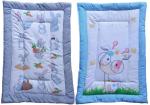 Ondoll Cotton King Sized Bedding Set (Grey_Blue)