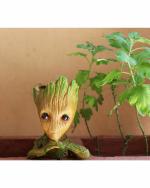 Beckon Venture - Home Decorative Cute Shaped Polyresin Groot Planter In Plant Containers