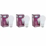 Philips Base B22D 2.7-Watt LED Bulb Pack of 3 l White l Cool Day Light l Indoor Light l Led Light