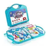 Doctor Play Set with Foldable Suitcase, Doctor Set Toy Game Kit, Compact Medical Accessories Toy Set Pretend Play Sets,Docter Kit Toy for Kids,Boys,Girls,Childrens (Multicolor)
