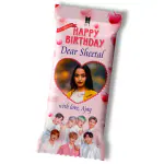 Katha Chocolates Personalized BTS Gifts K-Pop Bangtan Boys, Chocolate Large Bar Gift for Sister, Girlfriend, Wife, Niece, Daughter
