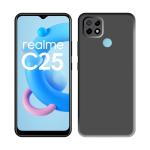 Rakulo For Realme C25s Liquid Silicone with Camera Protection Back Cover Case (Black)