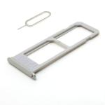 NAFS Samsung Galaxy S6 Edge Dual Sim Sim Tray (Silver)