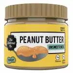 The Butternut Co. Natural Peanut Butter (Crunchy) 340g | Unsweetened | 32g Protein | No Added Sugar | 100% Peanuts | No Salt | High Protein Peanut Butter | Gluten Free | Vegan | Cholesterol Free